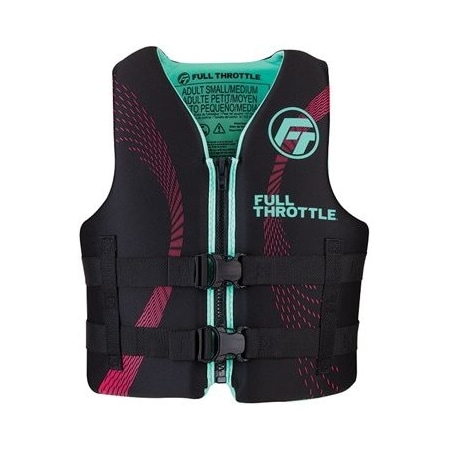 Full Throttle Vest-L/Xl Aqua Rapid Dry, No 142100-505-050-22 142100-505-050-22
